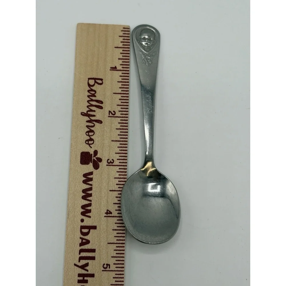 Vintage Gerber Baby‎ Infant Spoon ONEIDA Stainless Engraved  Elizabeth 6-27-81